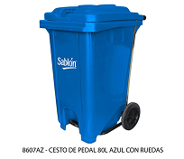 BOTE DE BASURA CON PEDAL 80 LT