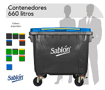 CONTENEDOR CON RUEDA 660 LT