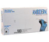 GUANTE DE NITRILO AZUL AMBIDERM