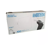 GUANTE DE NITRILO NEGRO AMBIDERM
